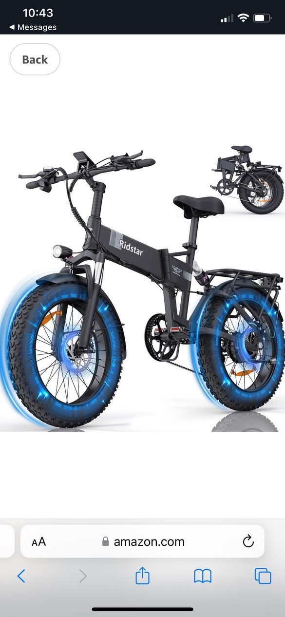 Ridstar Mg10 Folding Electric Bike For Adults 