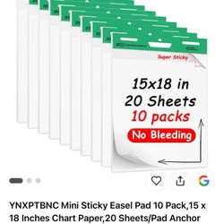 Sticky Easel Pad 10 Pack 15 x 18
