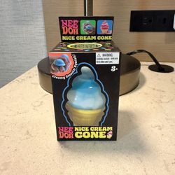 Nee doh nice cream cones Blue Fidget squishy toy 