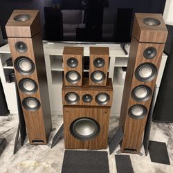 Jamo 7.1 Dolby Atmos Walnut System 