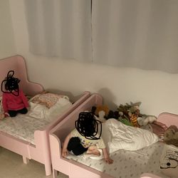 Ikea Pink Extendable Kids Bed - Like New!