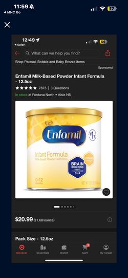 Enfamil Cans 