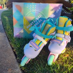 Roller Blades C7skates Jelly Nostalgic Jr. Youth Inline Skates Small Pink Purple