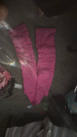 Pink ski pants kids medium