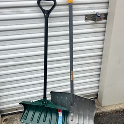 TWO SNOW SHOVELS FOR SALE BOTH FOR $45 