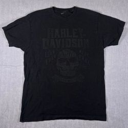Vintage Harley-Davidson Live Free Ride Free Skull T-Shirt Chandler Arizona Editi