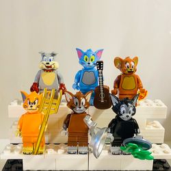 Tom & Jerry Cat and Mouse Collectibles | New Custom LEGO Compatible Toys