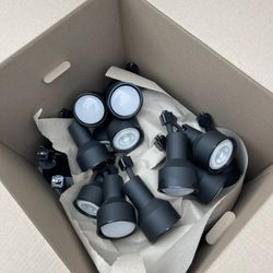 315 Black Track Lights With Bulbs 
