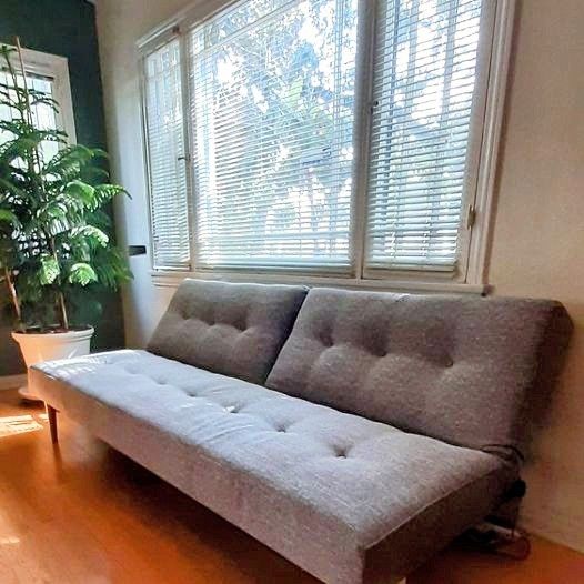 Mid-century Style West Elm Sofa Futon