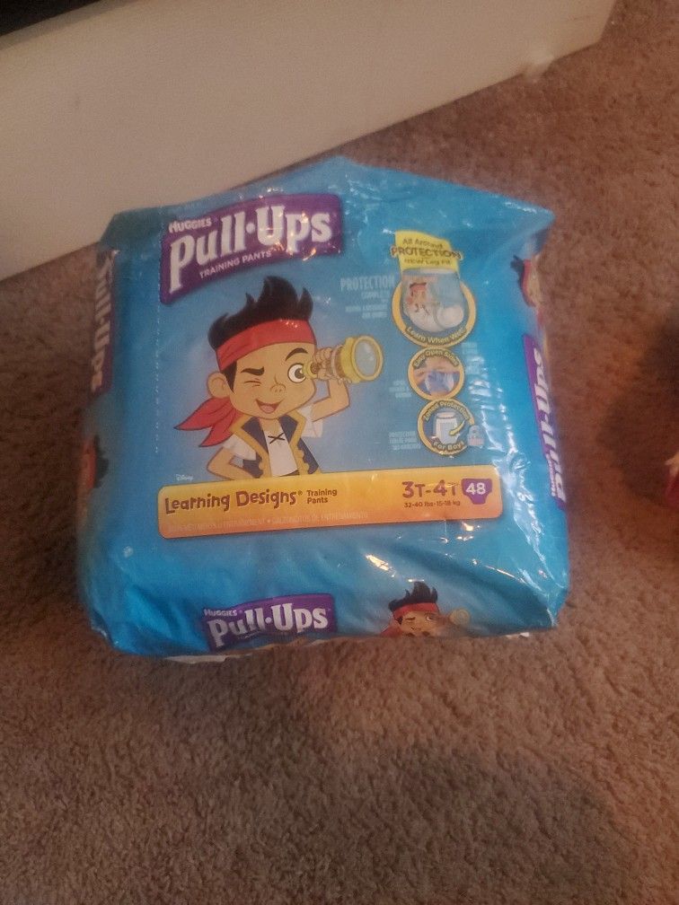Huggies Pull Ups Size 3t-4t. 48 count