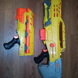 Nerf Yellow Longshot CS-6 Sniper Rifle Darts Gun Blaster 
