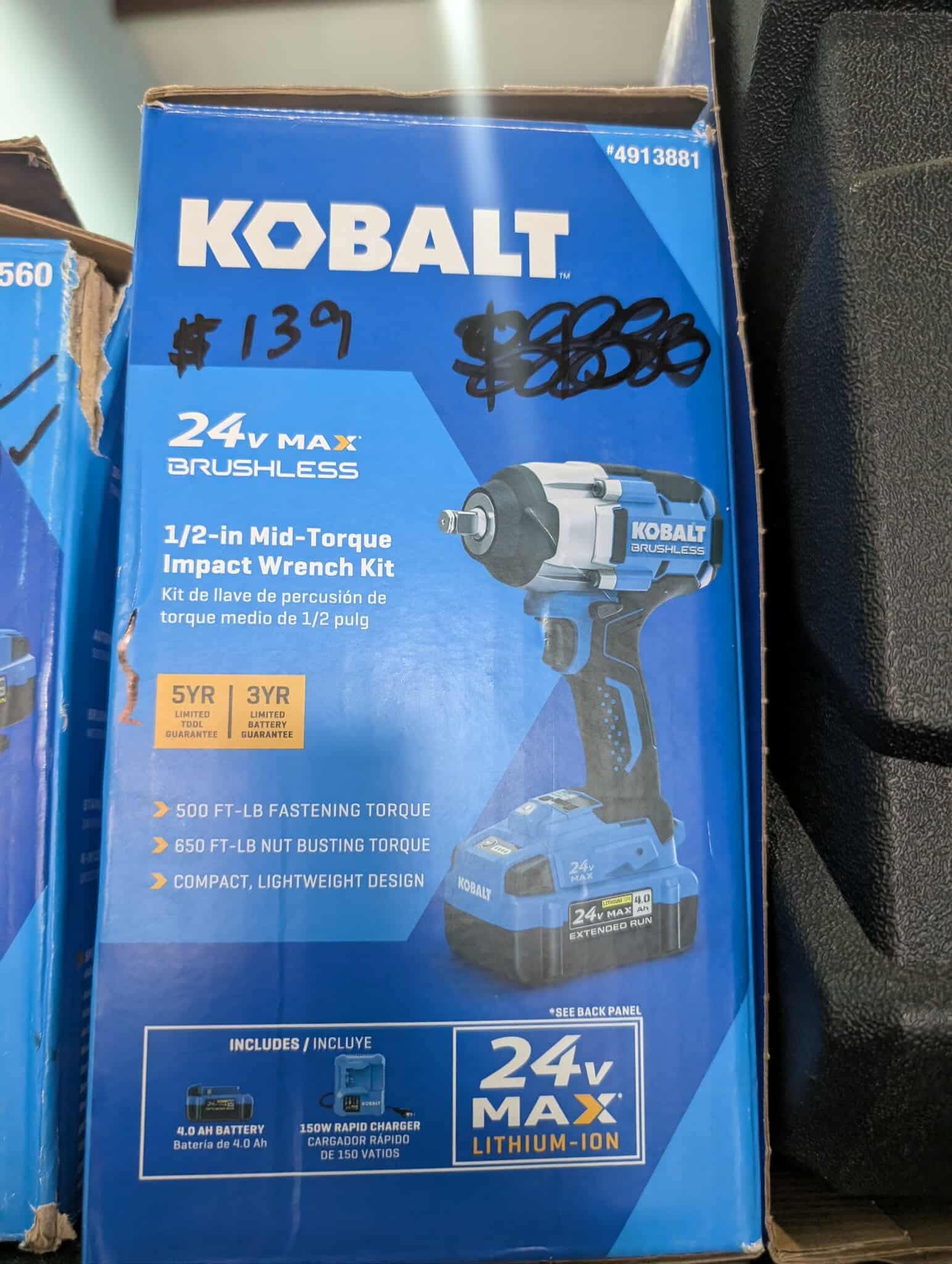 Kobalt 1/2in Impact Wrench Kit