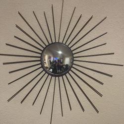 West Elm Convex Mirror Star  Wall Art Set Of 4