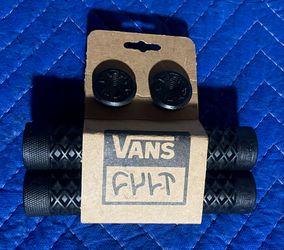 VANS Handle Bar Grips (Black) BMX (NEW).