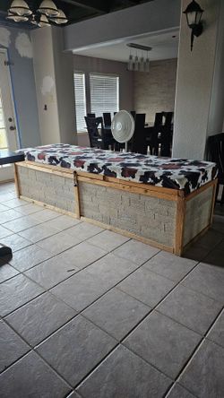 Custom storage bench cow print