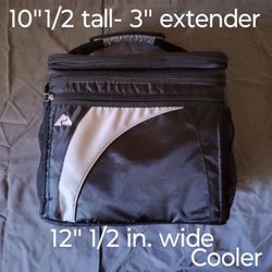 OLIVET/Ozark Trail 24-Can Cooler with Removable Hardliner, Black/ Grey. 3"Extendable Top