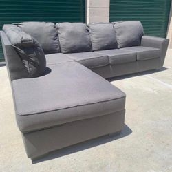 Graphite Gray LAF Chaise 2pc Sectional Sofa from Living Spaces