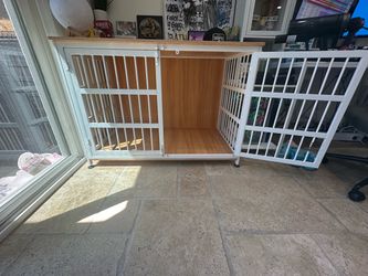 46" Dog Crate Furniture Large Breed Dog Crate Dog Kennels for Inside Wooden Dog Crates End Table Heavy Duty Indoor Combination Cage for Medium to Larg
