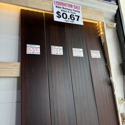 Liquidation Sale! Water Resistance Bamboo Flooring 6mm & 7mm $0.67/sqft