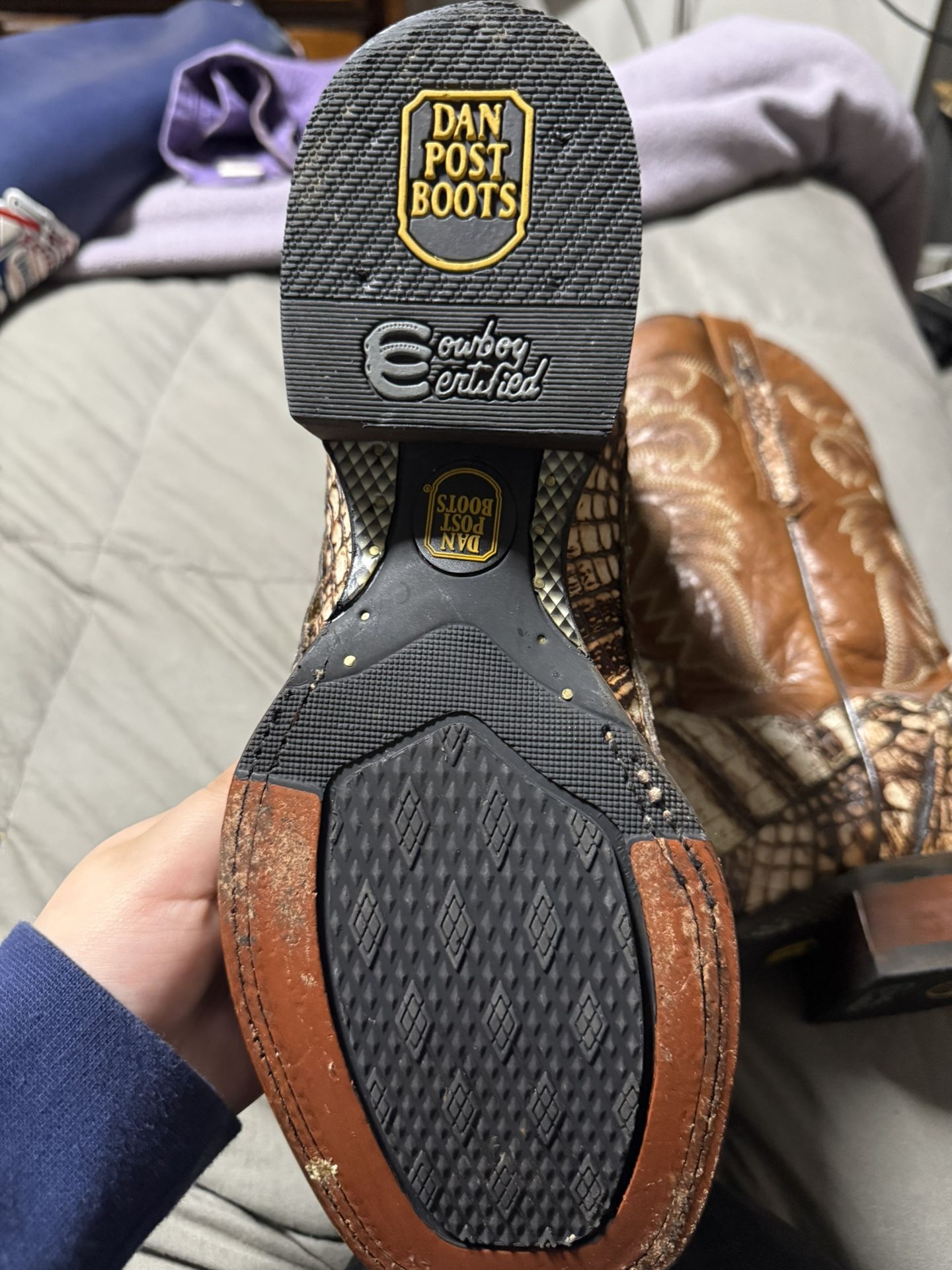 Dan Post Alligator Boots Size 9