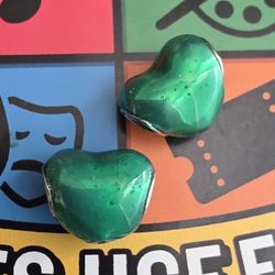 Pandora Metallic Green Heart Charm