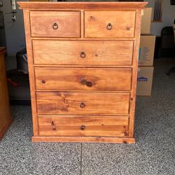 Six Drawer Solid Wood Dresser