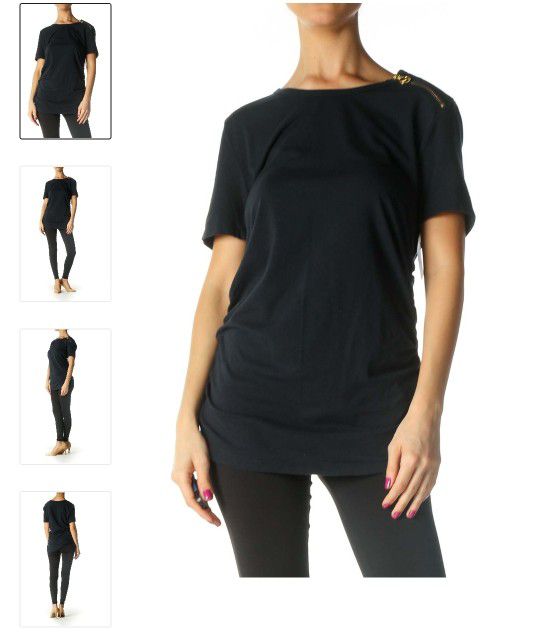 Michael Kors
Black Solid Casual T-Shirt L