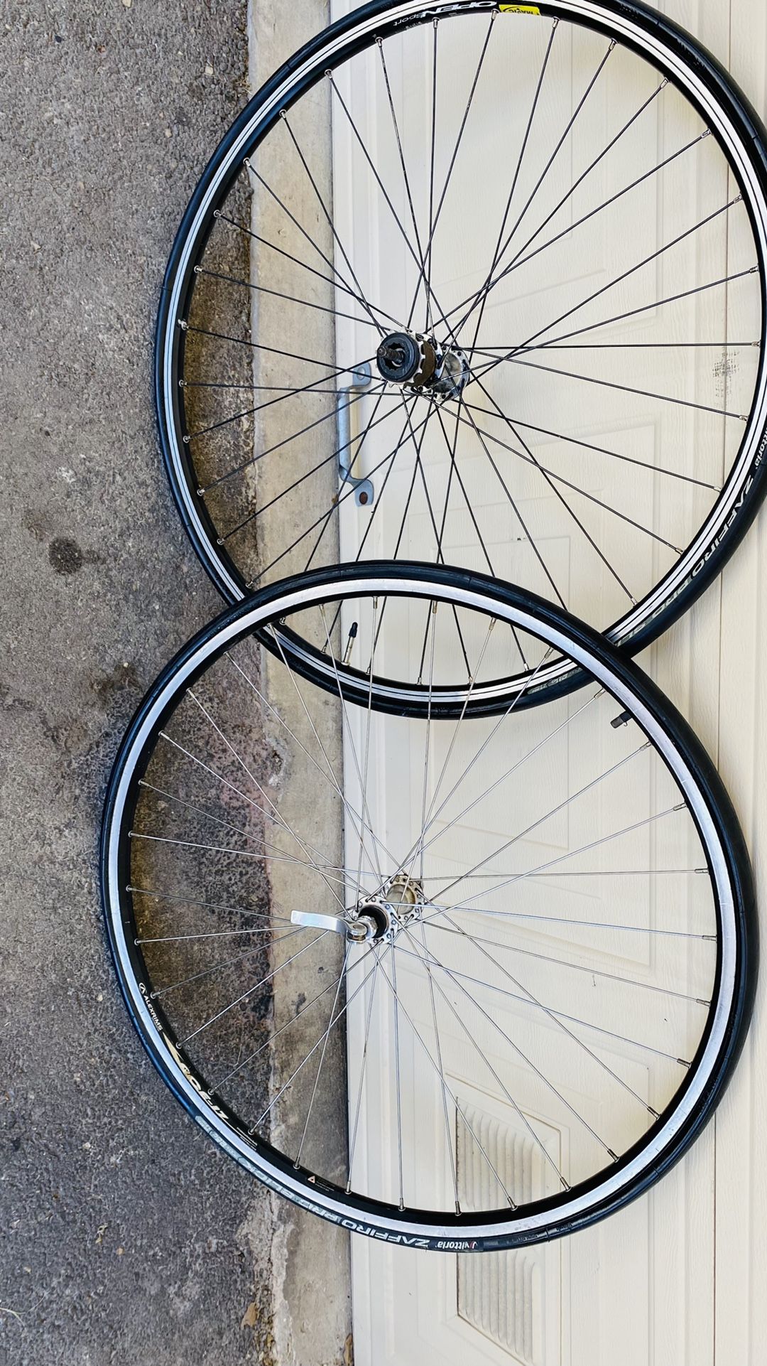 Professional Set Of alex rims ace-17 open sport With Two vittoria zaffiro pro slick 700 x 25c New Tubes Too