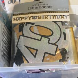 40th!!!!!! Party Room Decor Kit