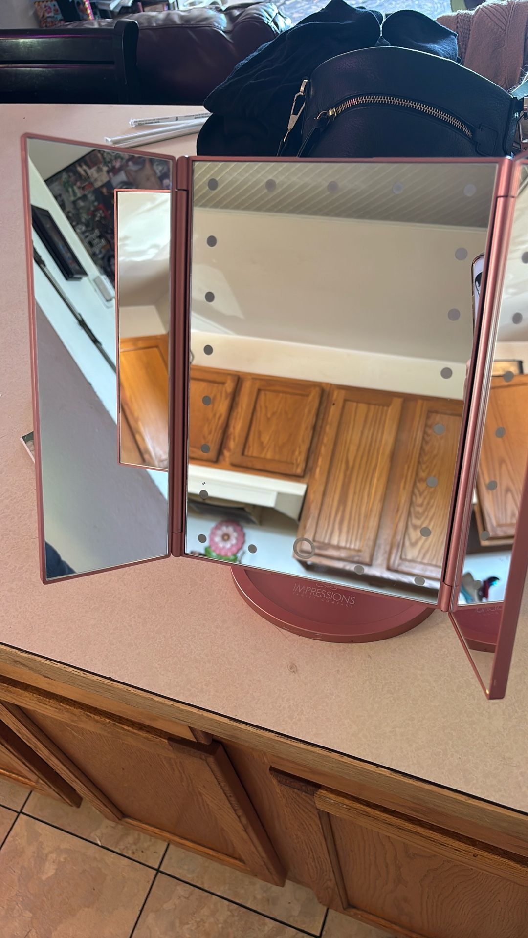 Light Up 3 Way Mirror