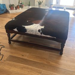 Cowhide Accent Piece ( Small Couch Or Ottoman) 