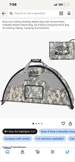 Fishing wader bags
