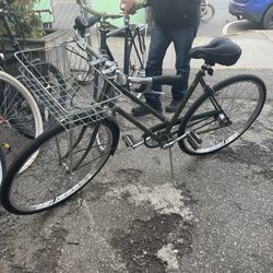 Vintage Raleigh Bike With Basket