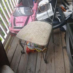 Cast Iron Glass Kitchen Table 4 Chairs