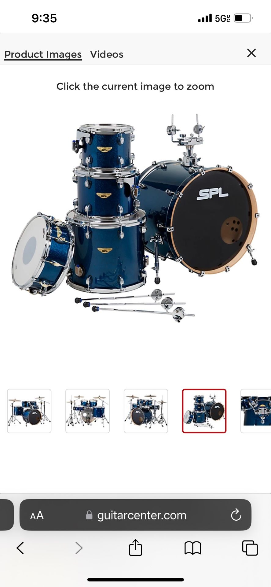 SPL Velocity 5-piece Drum Set Pack - New In Box