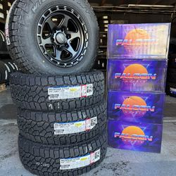 17" Falcon Wheels And Falken AT4W Tires Installed 