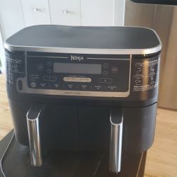 Ninja - Foodi 6-in-1 10-qt. XL 2-Basket Air Fryer with DualZone Technology & Smart Cook System - Black

