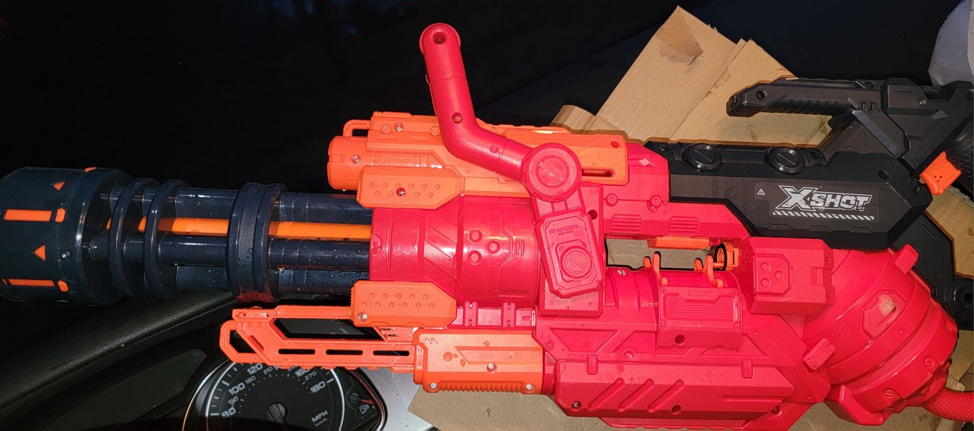 NerfExcel Crusher (No Darts) by ZURU, X-Shot Red