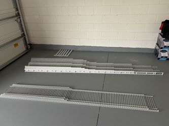 Wire Shelving from Master Closet