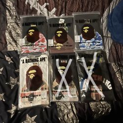 Get 1 For 50 Get 2 For 90 Bape Shirts Burberry Collab And We Have  Pink Blue And OG Brown There All Mediums