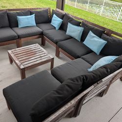 Ikea Applaro Outdoor Patio Furniture and  Stain 