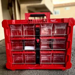 Milwaukee Packout 10-Compartment Tilt Bin Organizer (Like New)