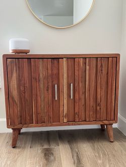 Solid wood console table