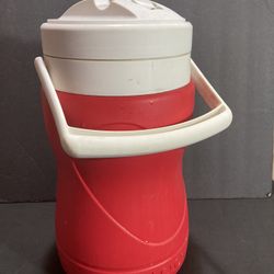 Igloo 1 Gallon Water Jug Insulated Cooler Red/White Made In USA!