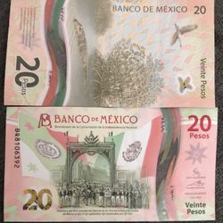 Mexico 20 Pesos Billete 2022 Circulated 