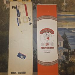 Rare Disney's Pinocchio 60th Anniversary Marionette by Bob Baker Limited Edition comes with original usps box it shipped in