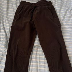 Brown Corduroy Drawstring Pants