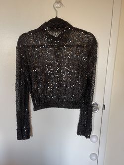 Maje Sequin Blouse 