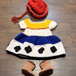 Jessie Cowgirl Outfit Newborn Photo Prop