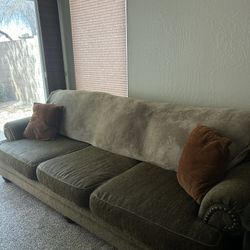 Brown 3 seater Couch (fits 4 comfortably) 